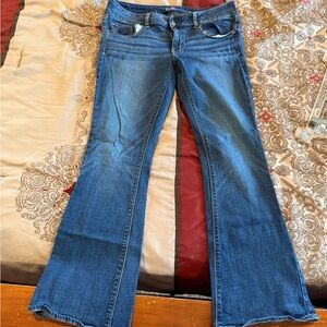 American Eagle Outfitters Medium Blue Artist Super Stretch Flare - Size 12 Reg